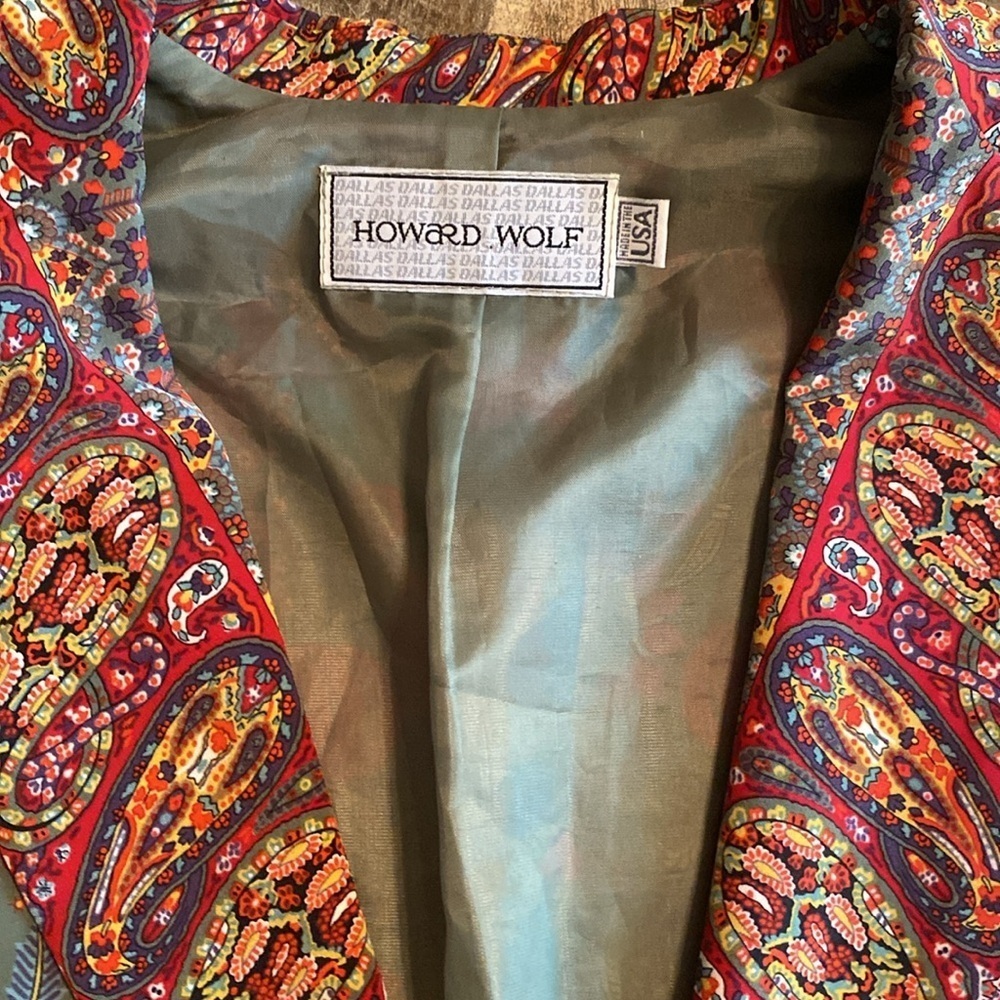 Howard Wolf vintage Multicolor Patterned Blazer - Picture 2 of 12